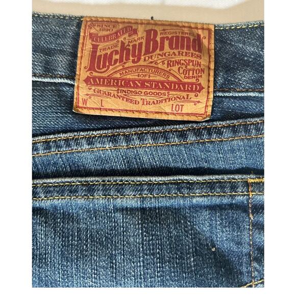 Lucky Brand Jeans Womens Size 14/32 Raw Hem Lola Boot Cut Fits 32x31 - Picture 4 of 7